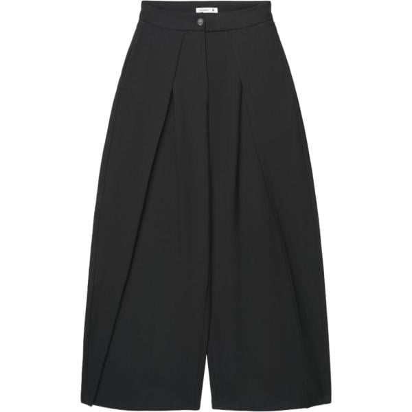 pantaloni a palazzo Terranova nero tinta unita