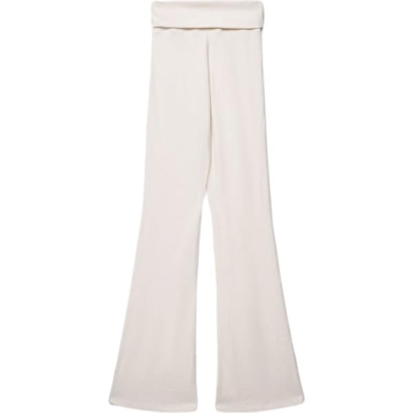 Leggings da donna in bianco avorio lungo Terranova