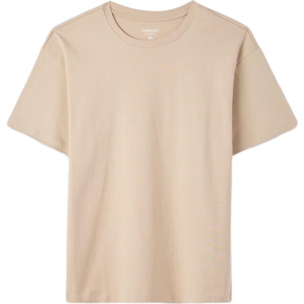 t-shirt Terranova marrone tinta unita