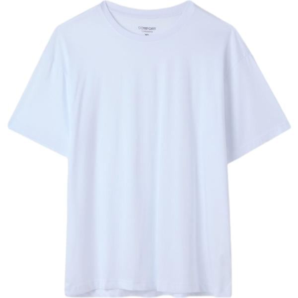 t-shirt Terranova bianco tinta unita