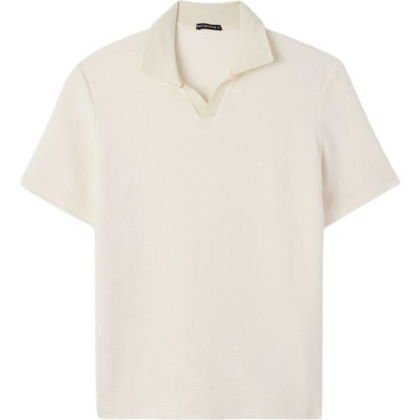 polo Terranova bianco a righe