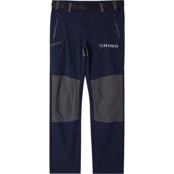 Pantaloni sportivi da uomo in blu scuro con zip Terranova
