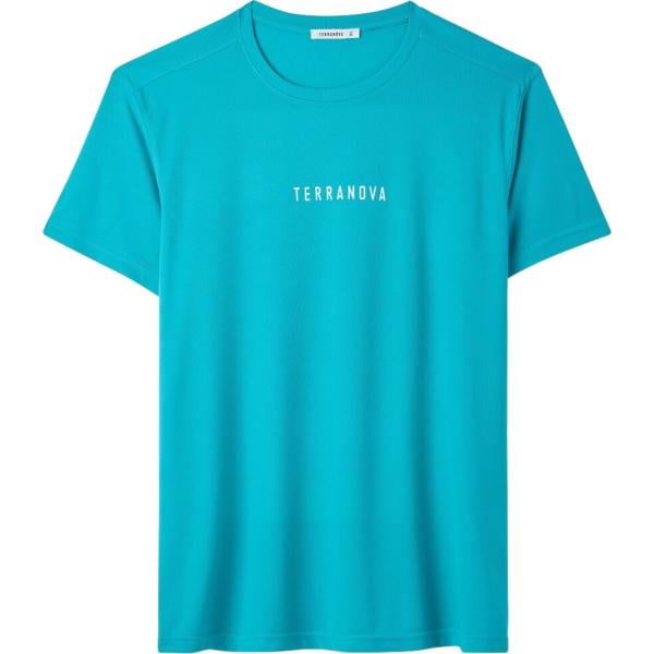 t-shirt Terranova blu con stampe
