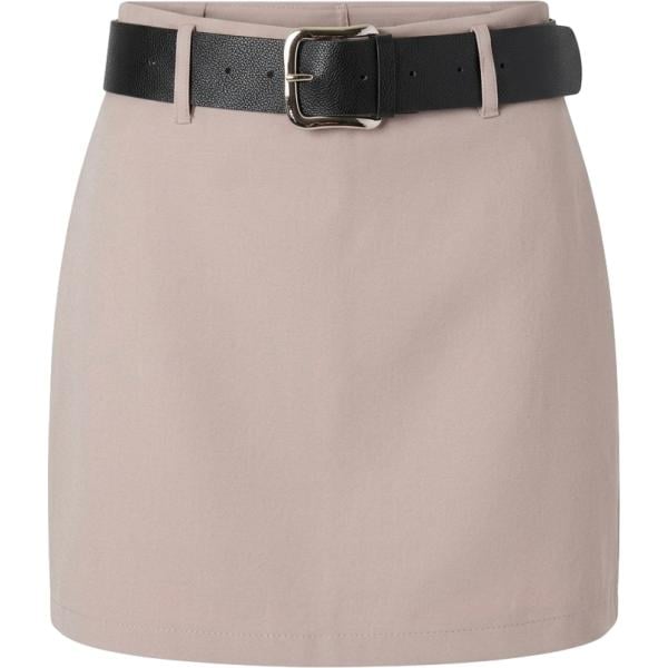 minigonne Terranova marrone tinta unita