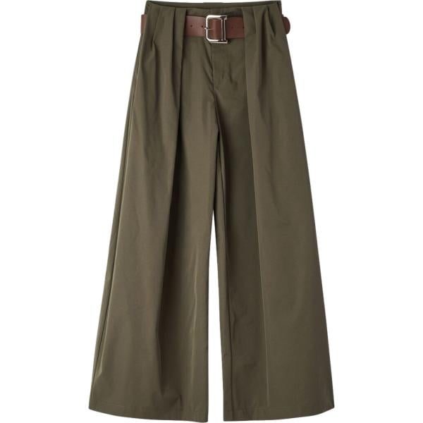 pantaloni Terranova verde tinta unita