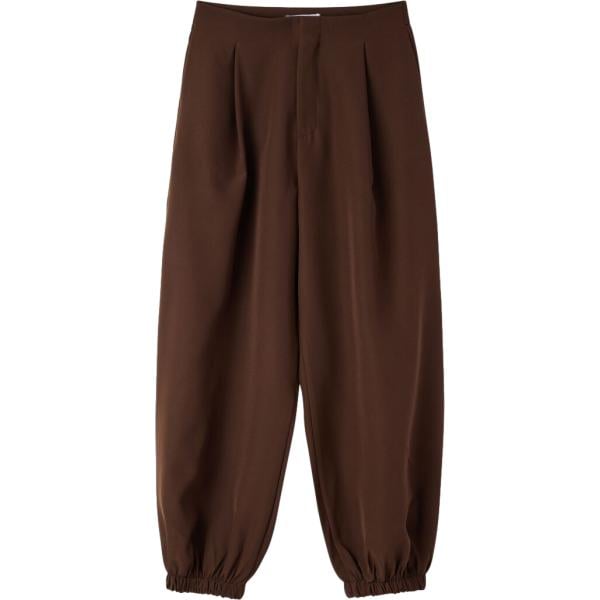 pantaloni Terranova marrone tinta unita