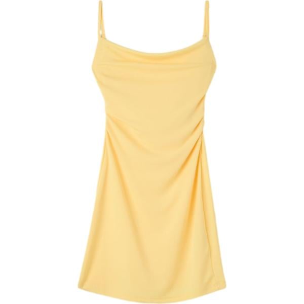 vestiti corti Terranova giallo tinta unita