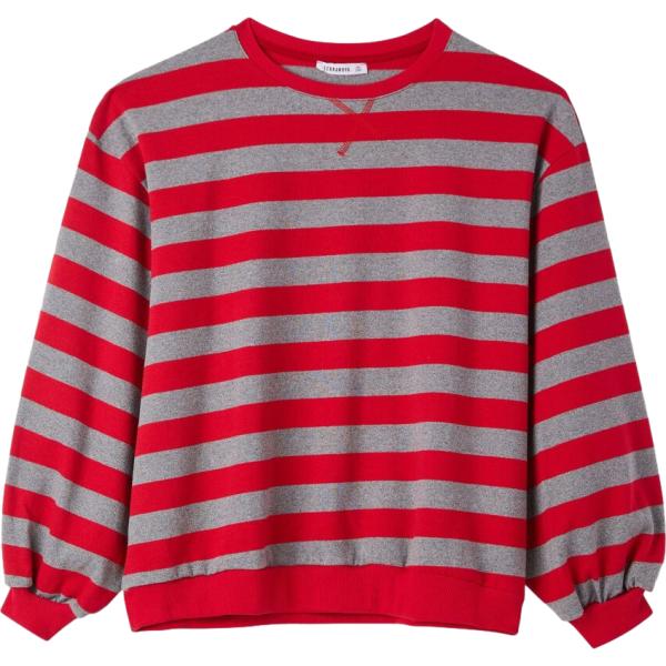 t-shirt Terranova rosso a righe