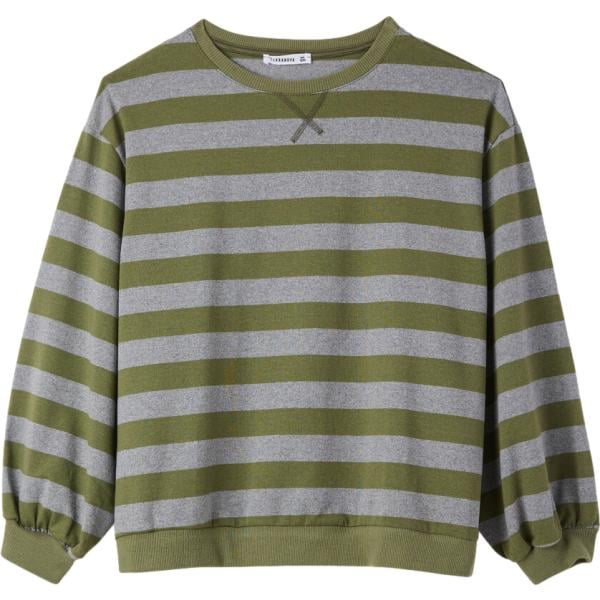 t-shirt Terranova verde a righe