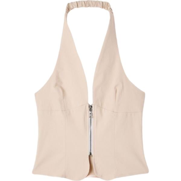 top Terranova bianco tinta unita