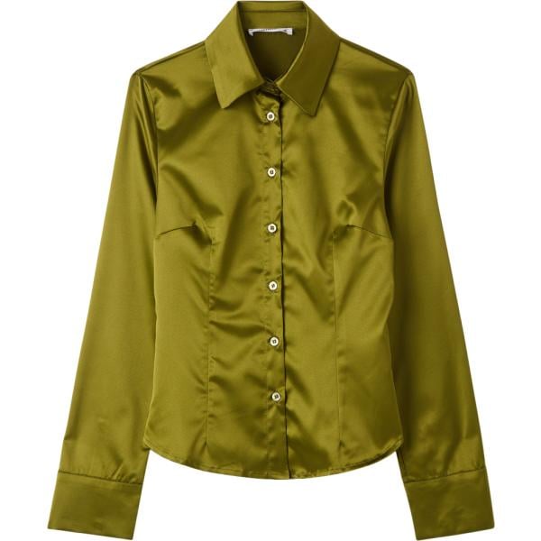 camicie Terranova verde tinta unita