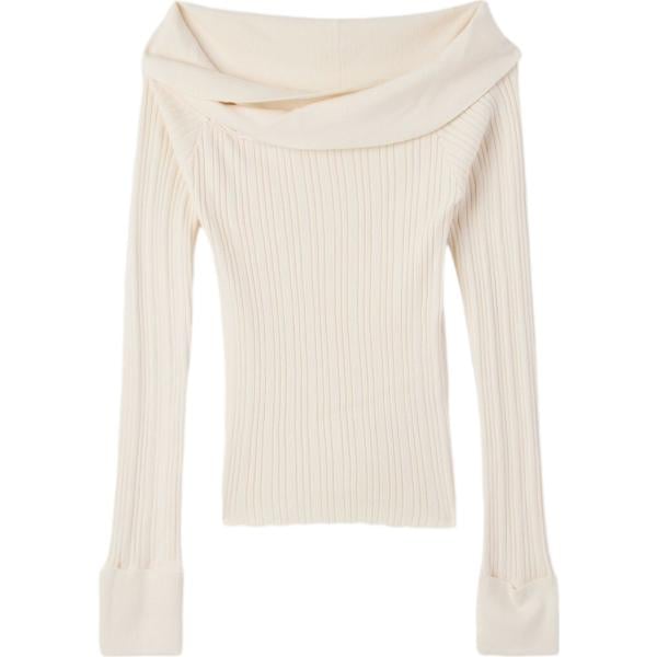 maglieria Terranova bianco tinta unita