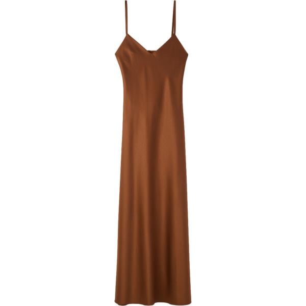 vestiti lunghi Terranova marrone tinta unita