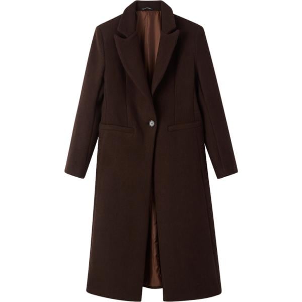 cappotti Terranova marrone tinta unita