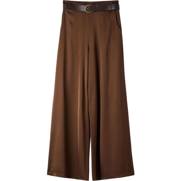 pantaloni Terranova marrone tinta unita