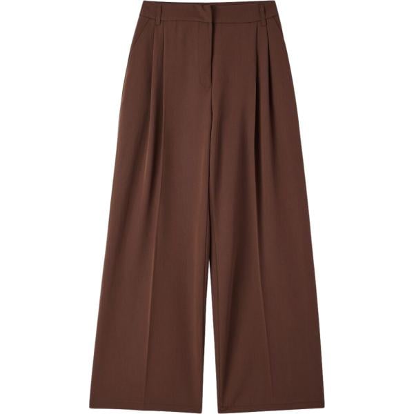 pantaloni Terranova marrone tinta unita