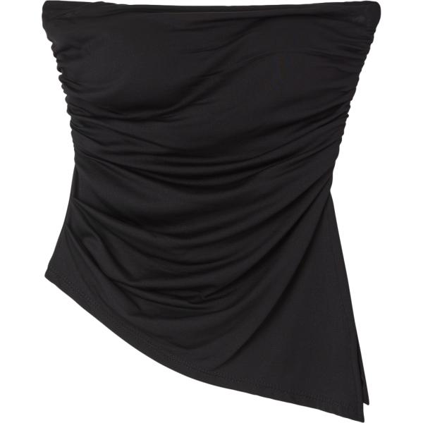 top Terranova nero tinta unita