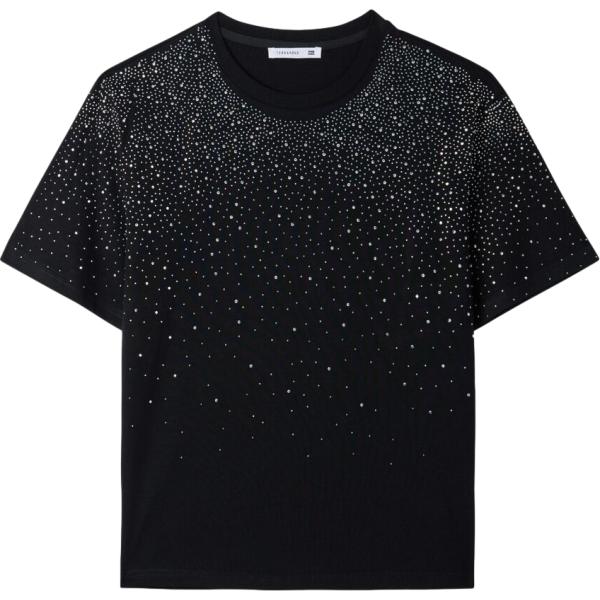 t-shirt Terranova nero tinta unita