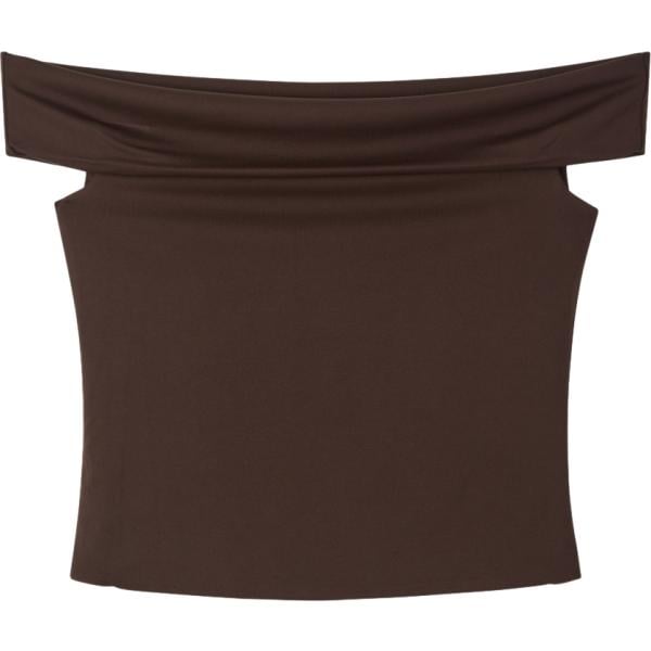 top Terranova marrone tinta unita