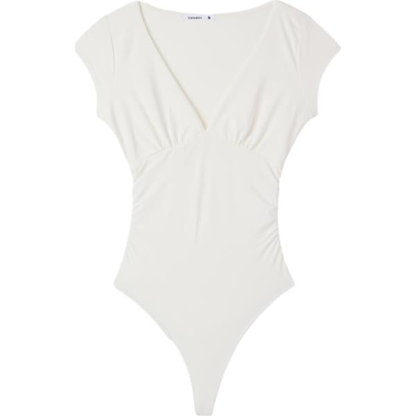 top Terranova bianco tinta unita