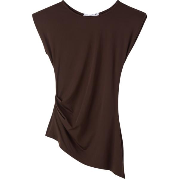 top Terranova marrone tinta unita