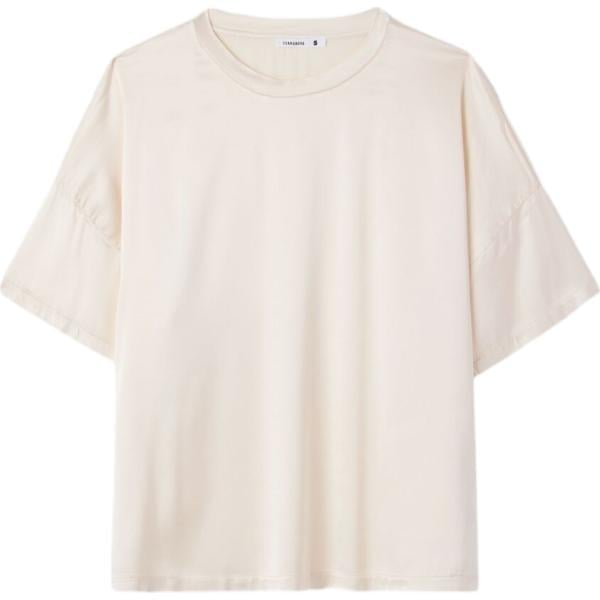 t-shirt Terranova bianco tinta unita