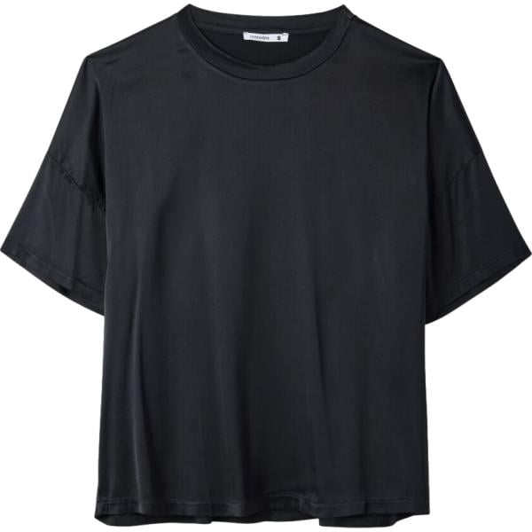 t-shirt Terranova nero tinta unita