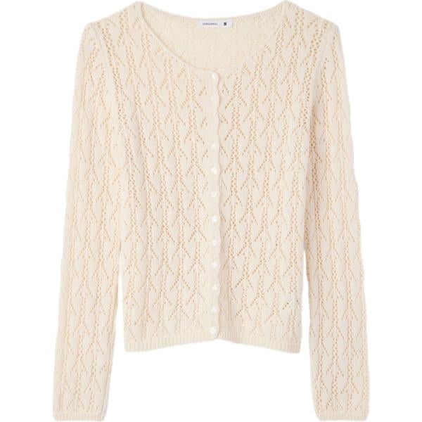 cardigans Terranova bianco tinta unita