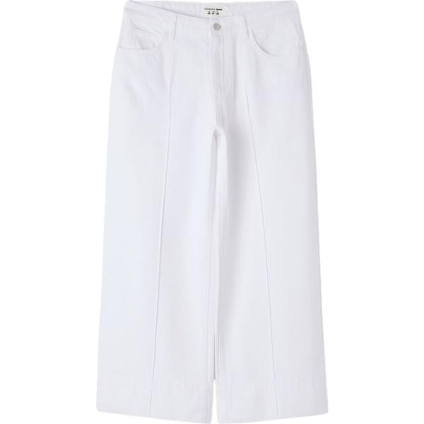 pantaloni Terranova bianco tinta unita