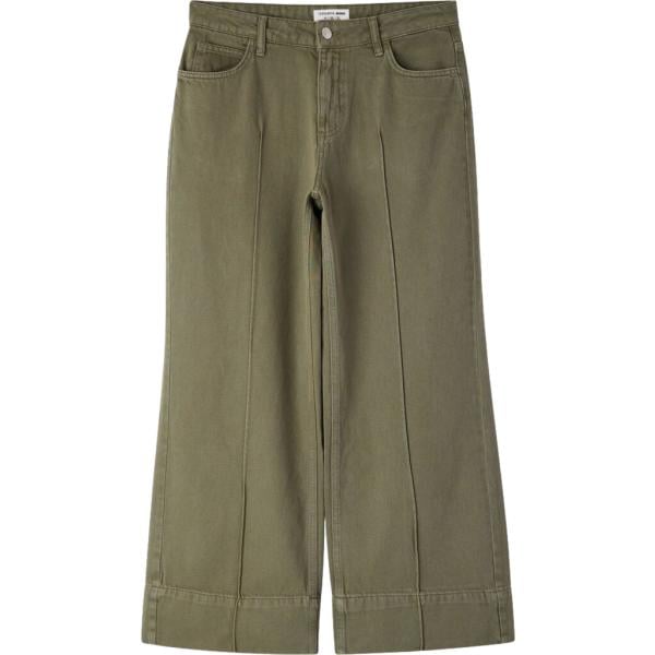 pantaloni Terranova verde tinta unita