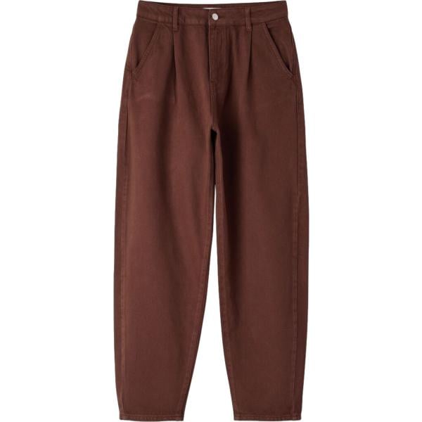 pantaloni Terranova marrone tinta unita