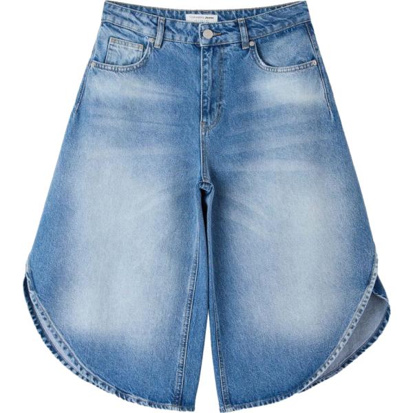 pantaloni corti Terranova blu tinta unita