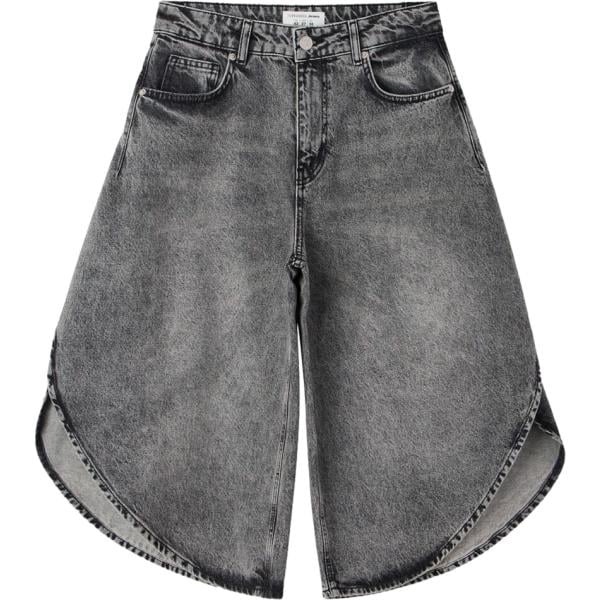 pantaloni corti Terranova grigio con stampe