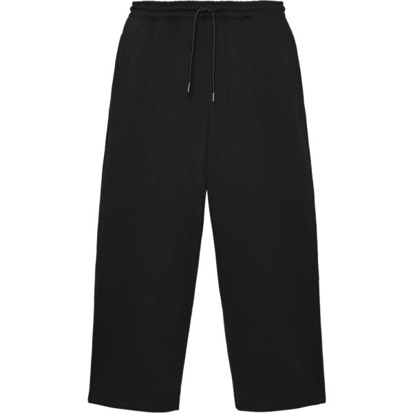 Pantaloni da uomo in nero pece lungo con coulisse Terranova