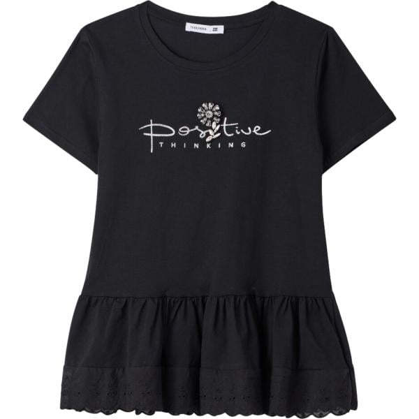 t-shirt Terranova nero con stampe