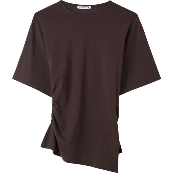 t-shirt Terranova marrone tinta unita