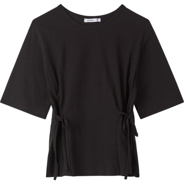 t-shirt Terranova nero tinta unita