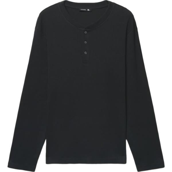 t-shirt Terranova nero tinta unita