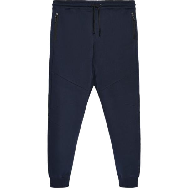 Pantaloni da uomo in blu scuro con zip Terranova