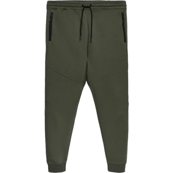 Pantaloni da uomo in verde chiaro con zip Terranova