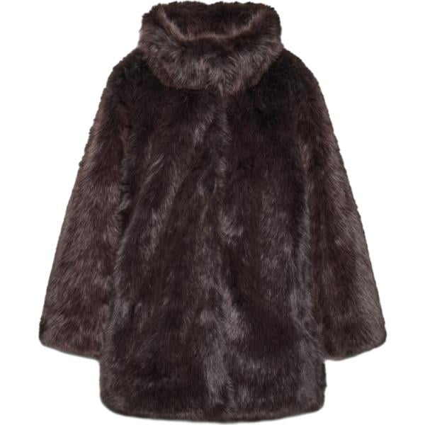 Cappotto da donna in marrone scuro a maniche lunghe Terranova
