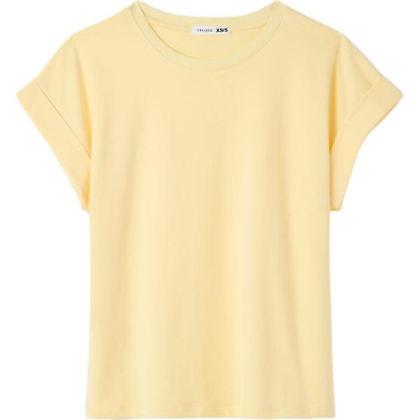 t-shirt Terranova marrone tinta unita