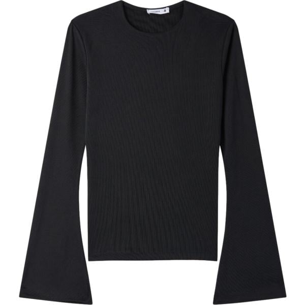 t-shirt Terranova nero tinta unita