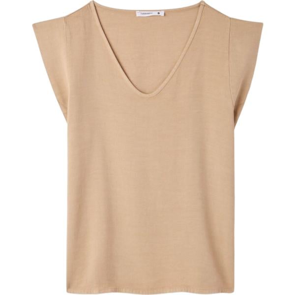 bluse Terranova marrone tinta unita
