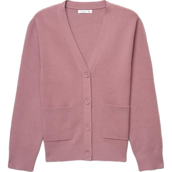 cardigans Terranova rosa tinta unita