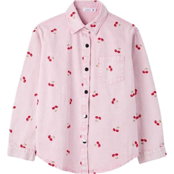 camicie Terranova rosa con stampe