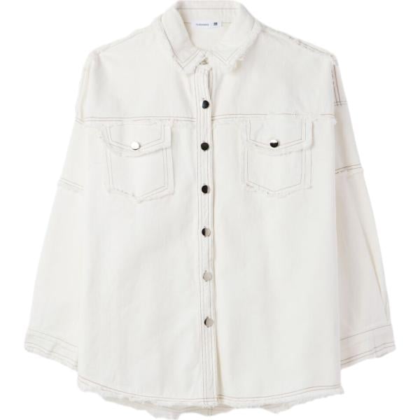 cappotti Terranova bianco tinta unita