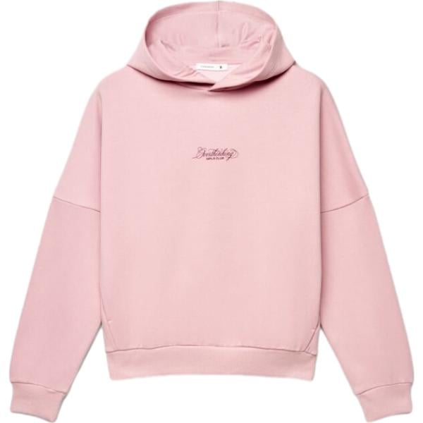 felpe con cappuccio Terranova rosa con stampe