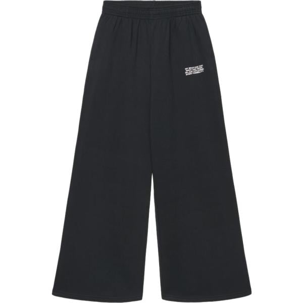 Pantaloni da donna in nero pece con stampe maxi Terranova Terranova