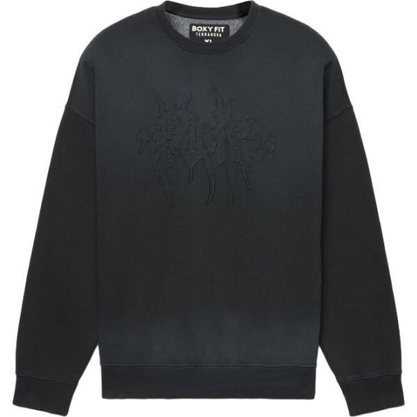 felpe Terranova nero con stampe